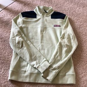 Vineyard Vines Mint and Navy Corduroy Shep Shirt